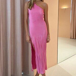 L'IDEE‎ Soiree/GiGi One Shoulder Gown in Hot Pink Size 6 XSmall